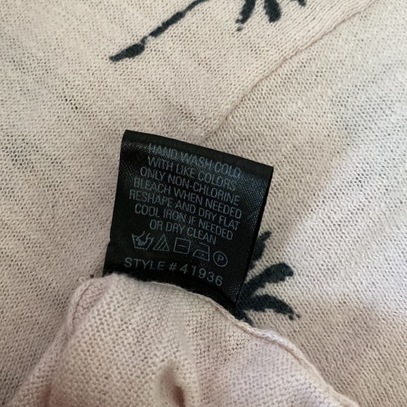 Skull Cashmere Elie Palm Tree Tee in Lilac Blossom Charcoal💗🌴💗 - Picture 11 of 11